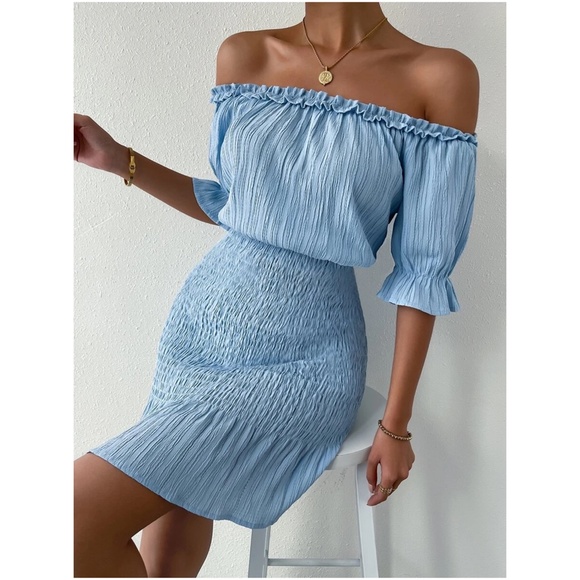 Boho Off shoulder Ruffle Dress - Picture 10 of 10